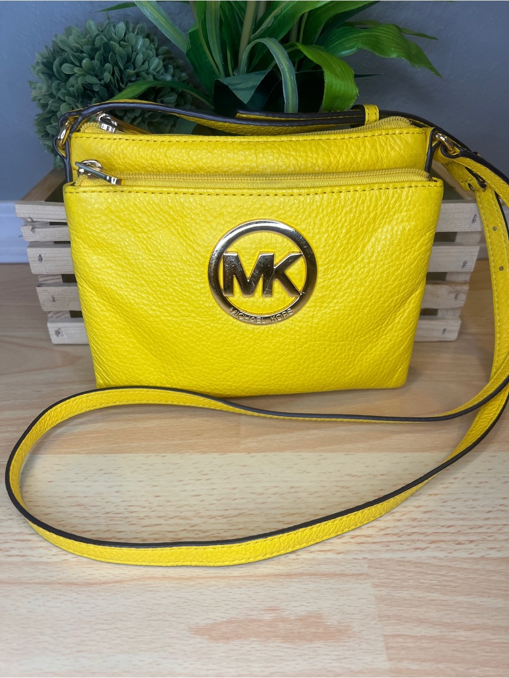 Michael Kors Yellow Crossbody